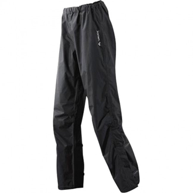 Vaude Fluid Pants, calças de chuva, feminino, preto
