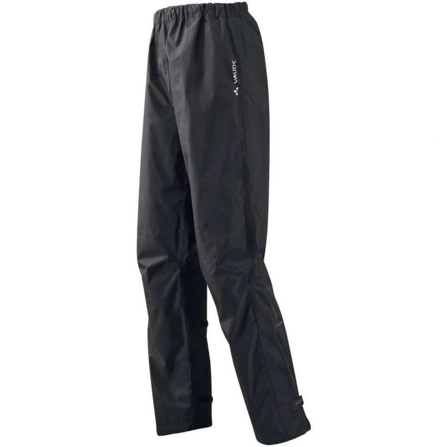 Vaude Fluid Pants II S/S+L/S, regnbukser, herre, sort