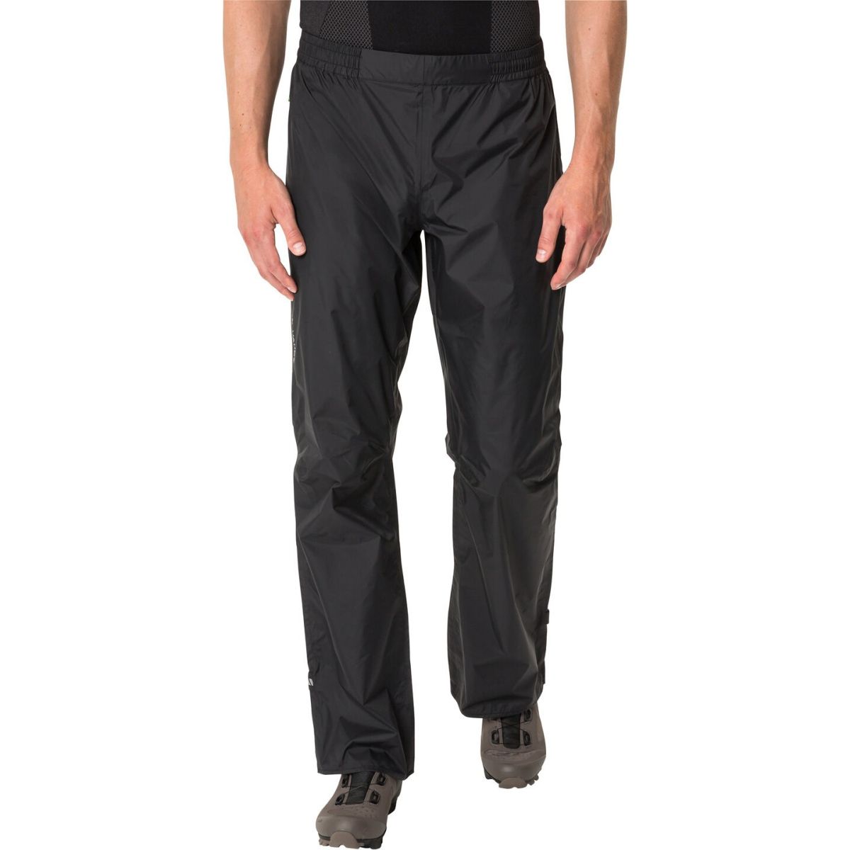 Vaude Men's Drop Pants II, spodnie przeciwdeszczowe, męskie, czarne