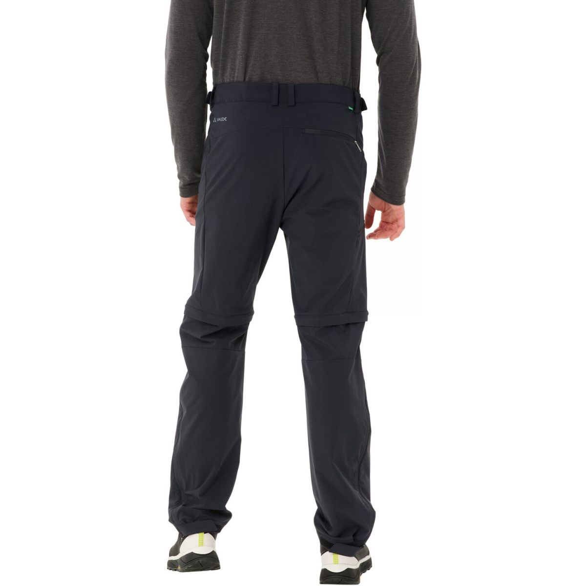 Vaude Men's Farley Stretch T-Zip Pants III, Wanderhosen, Herren, schwarz