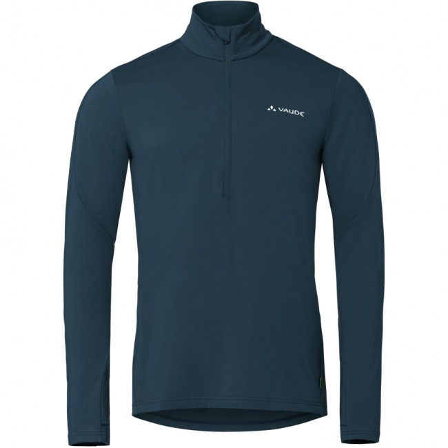 Vaude Men's Livigno Halfzip II, couche intermédiaire, homme, bleu