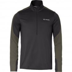 Vaude Men's Livigno Halfzip II, warstwa po?rednia, czarny/zielony