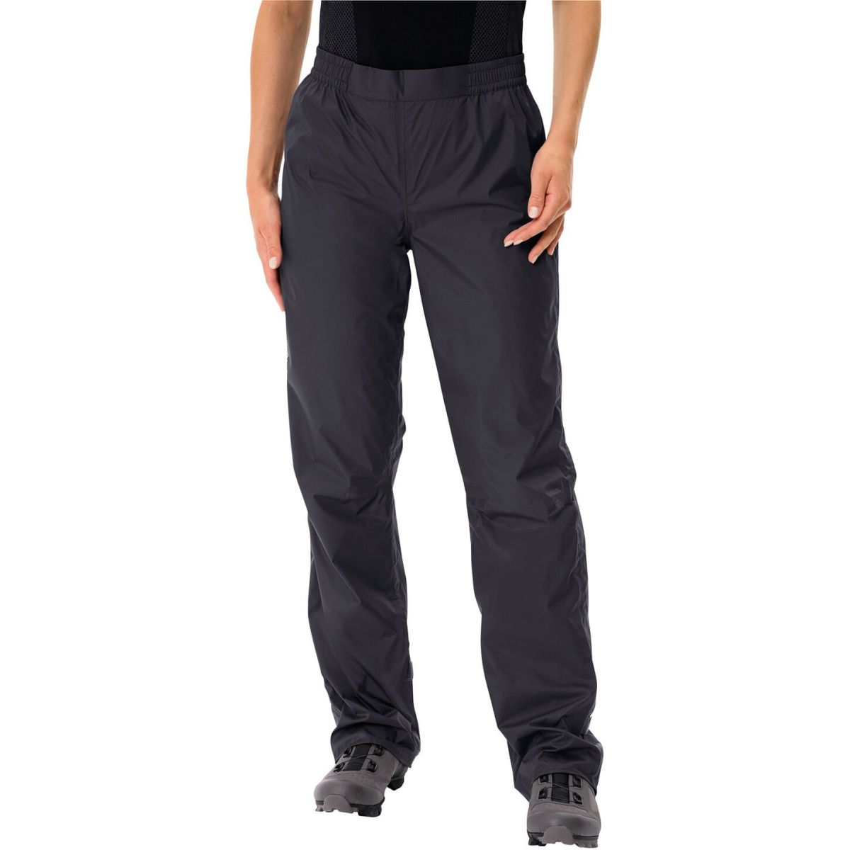 Vaude Women's Drop Pants II, regenbroek, dames, zwart/zwart