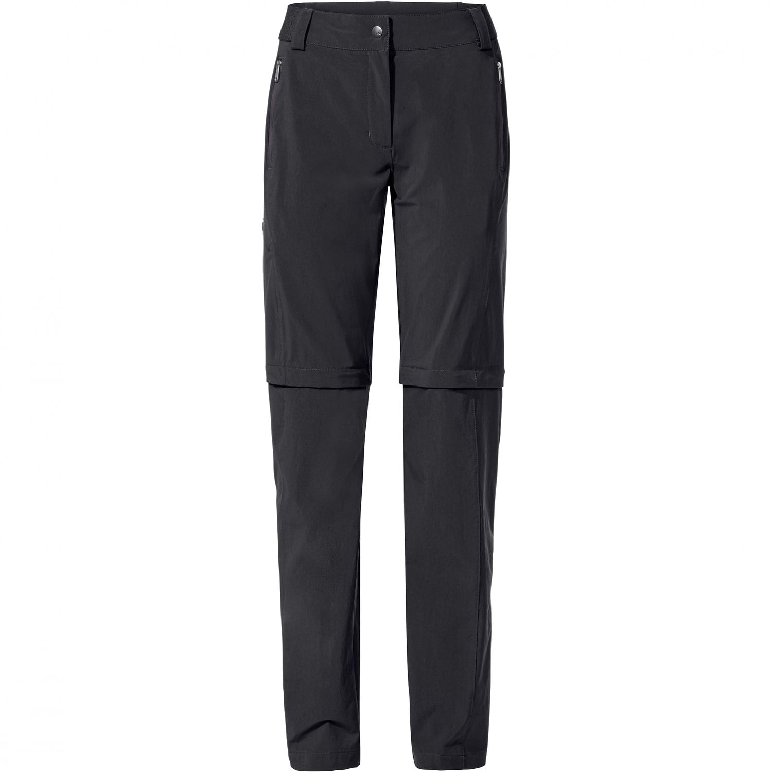 Vaude Women's Farley Stretch ZO T-Zip Pants II, vandringsbyxor, dam, svart
