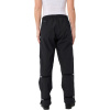 Vaude Women's Fluid Full-Zip Pants S/S, sadehousut, naiset, musta