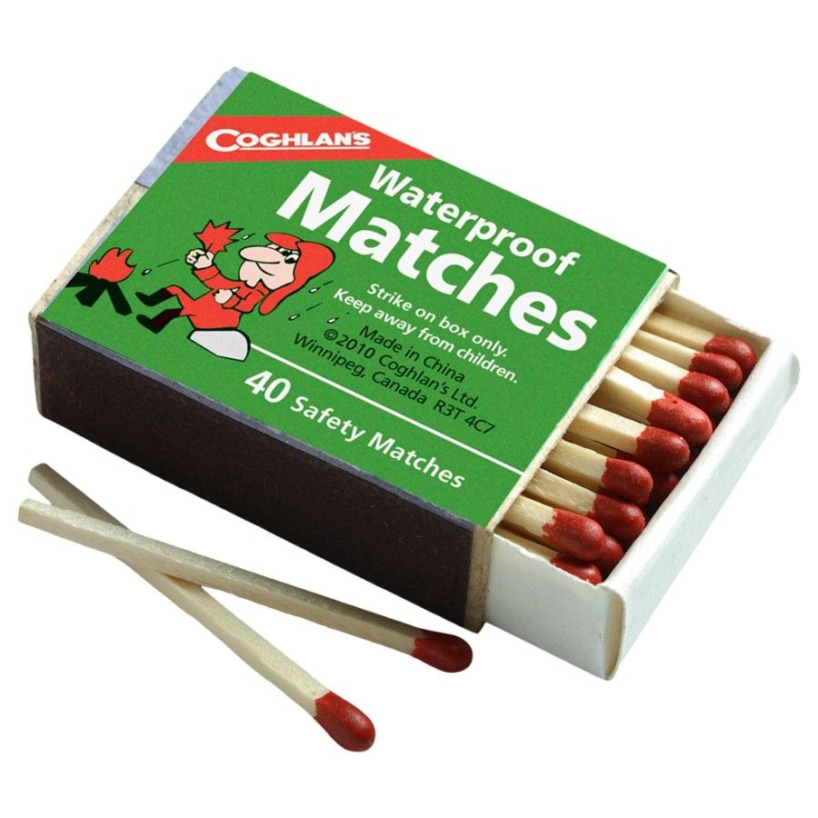 Vodotesné zápalky Coghlans, zápalky