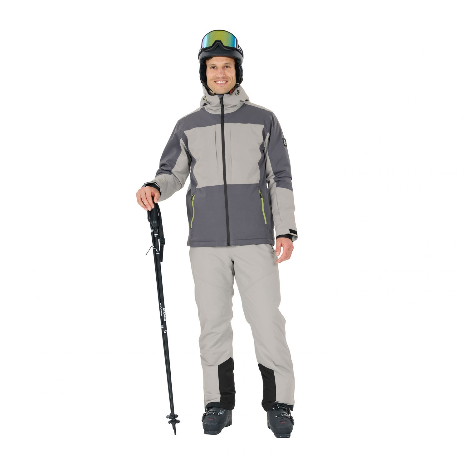 Whistler Boulder, jaqueta de esqui, masculino, cinza-escuro