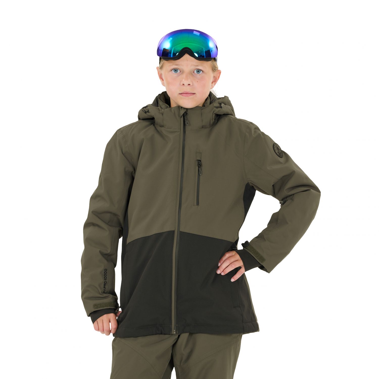 Whistler Drizzle, skijakke, junior, mørkegrøn
