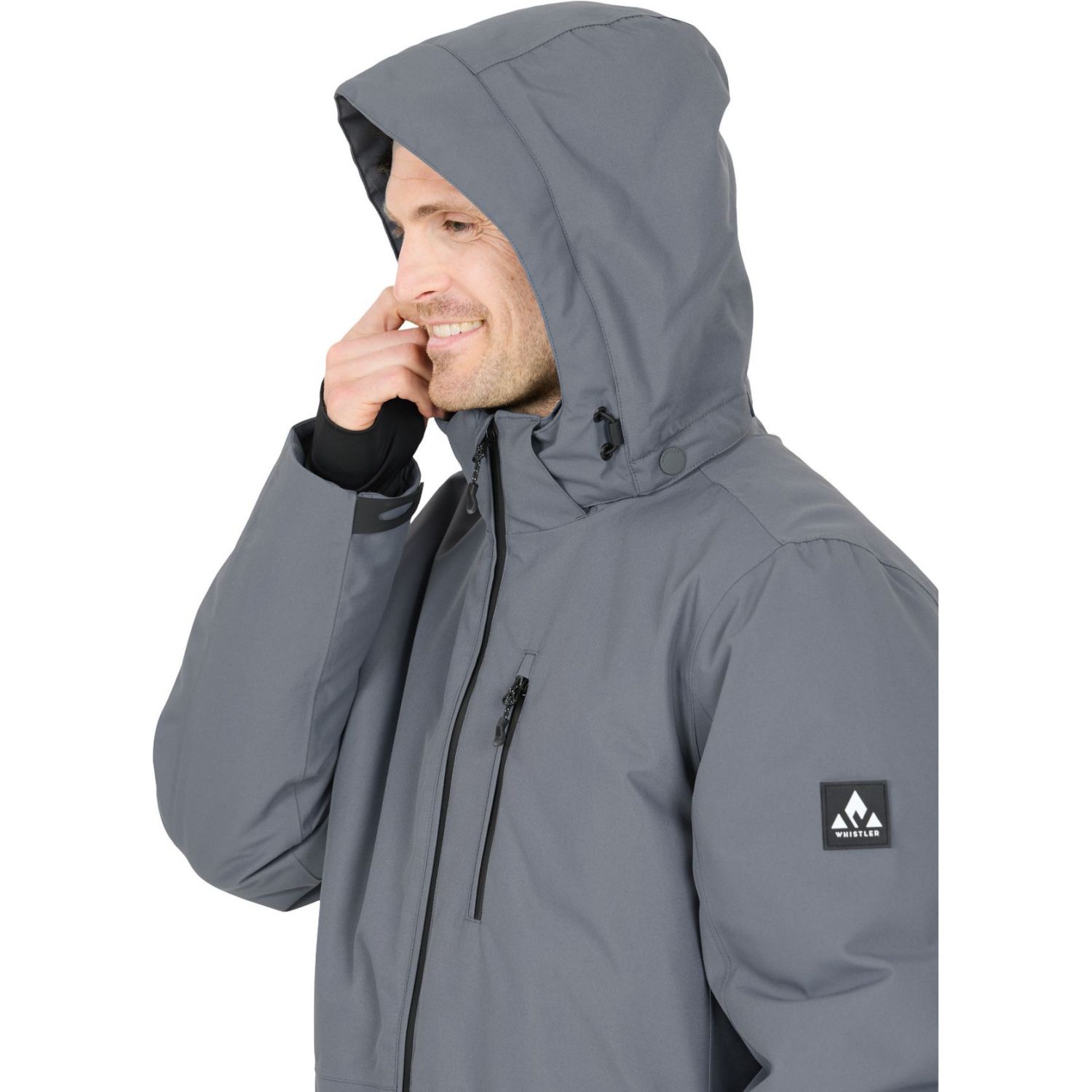 Whistler Drizzle, veste de ski, homme, gris foncé