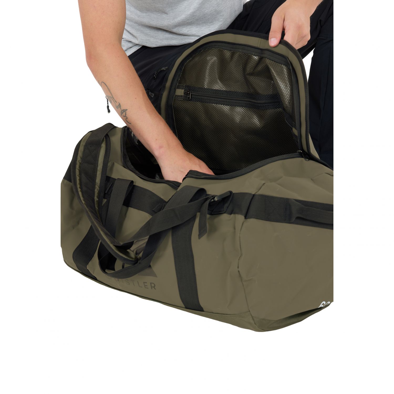 Whistler Fidel 40l, duffelová taška, zelená