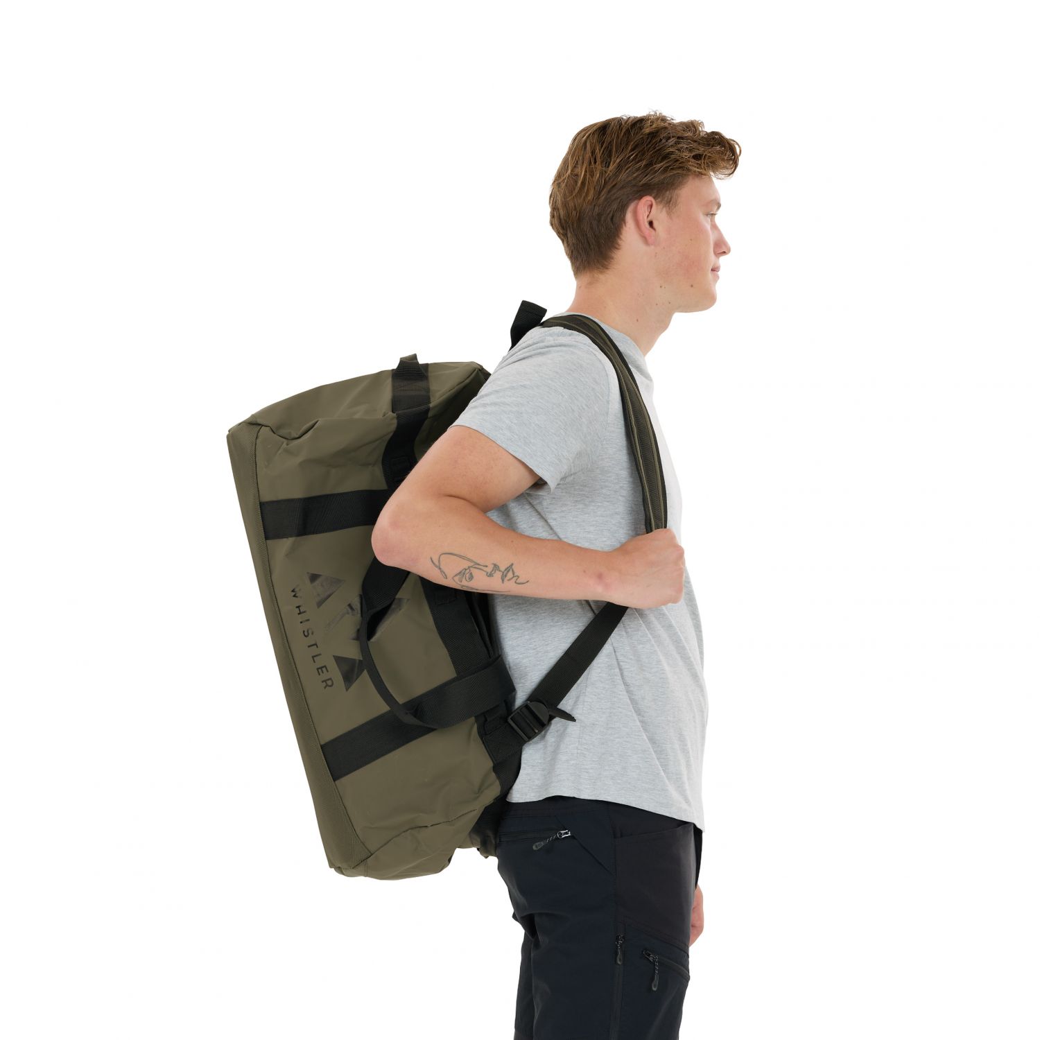Whistler Fidel 40l, duffelová taška, zelená