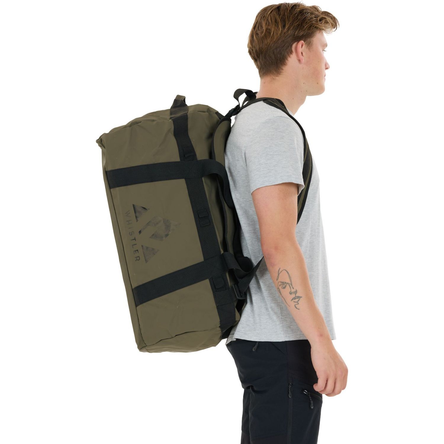 Whistler Fidel 85l, geantă duffel, verde