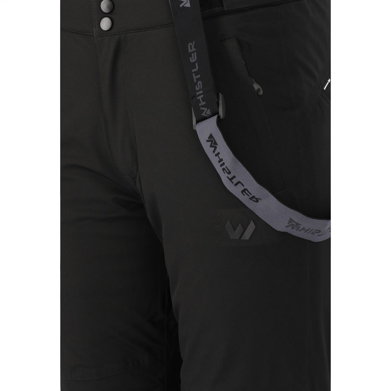 Whistler Gippslang, lyžiarske nohavice, plus size, pánske, čierna
