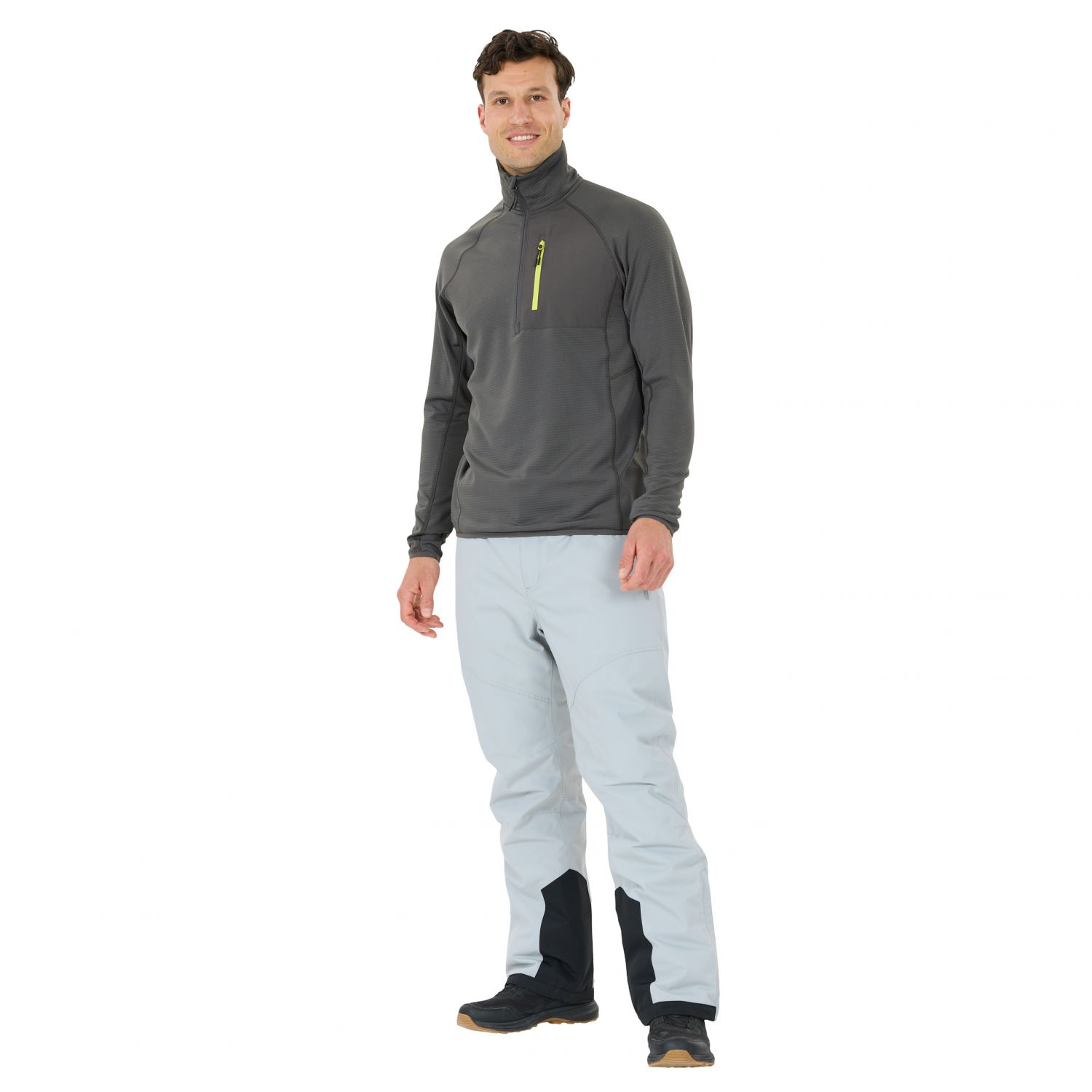 Whistler Helge, jaqueta de fleece, masculino, cinza escuro