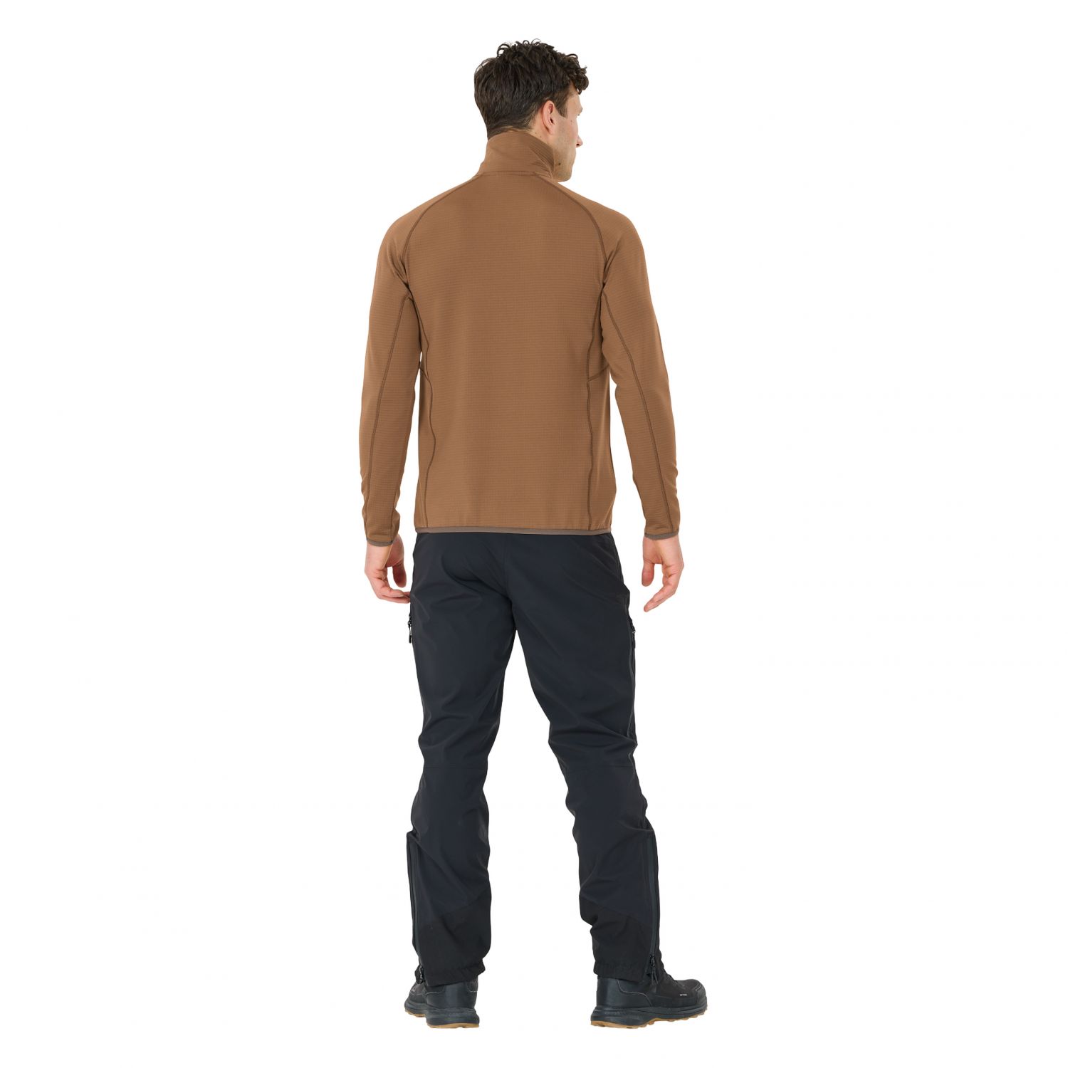 Whistler Helge, suéter de fleece, masculino, marrom