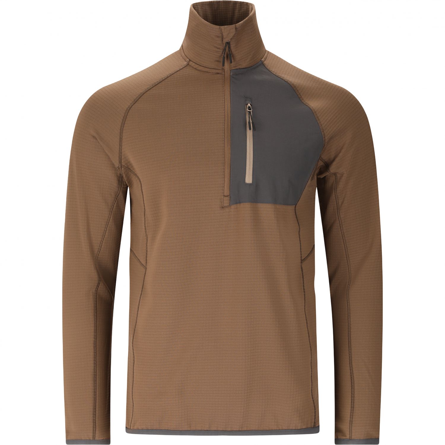 Whistler Helge, suéter de fleece, masculino, marrom
