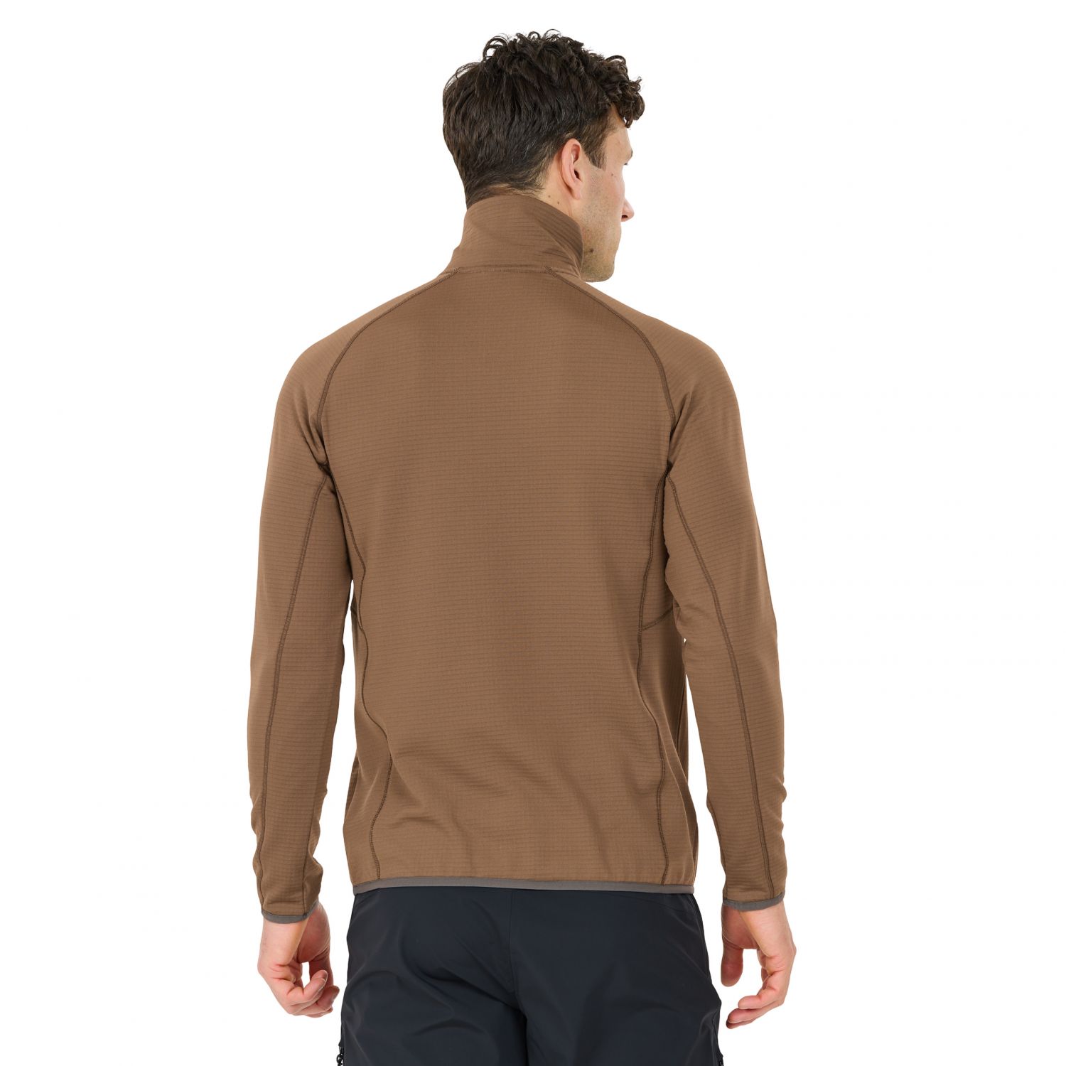 Whistler Helge, suéter de fleece, masculino, marrom