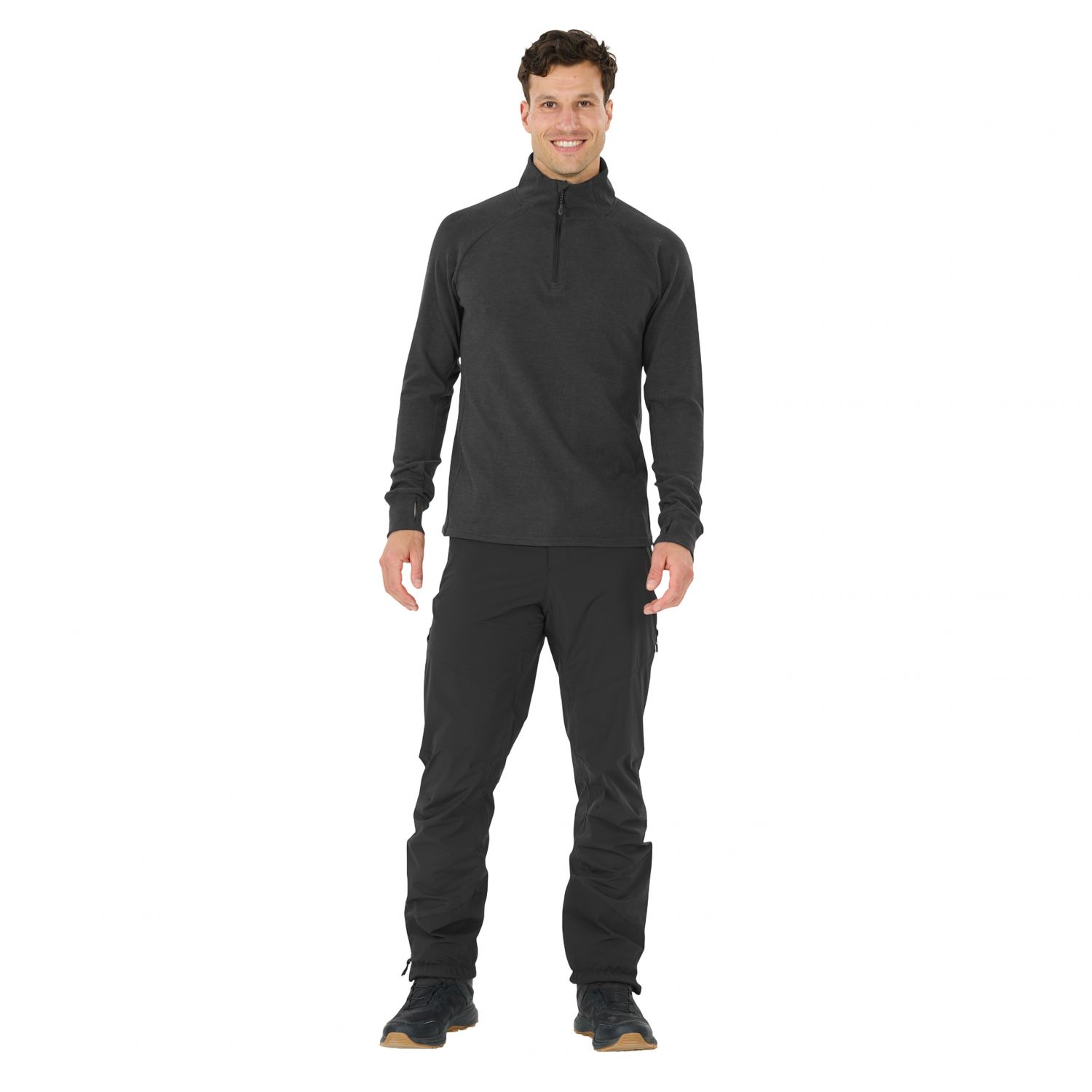 Whistler Kajsa, suéter de fleece, masculino, preto