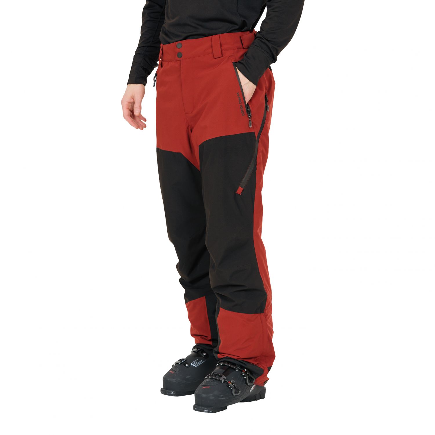 Whistler Kingland, calças de esqui, masculino, madder brown
