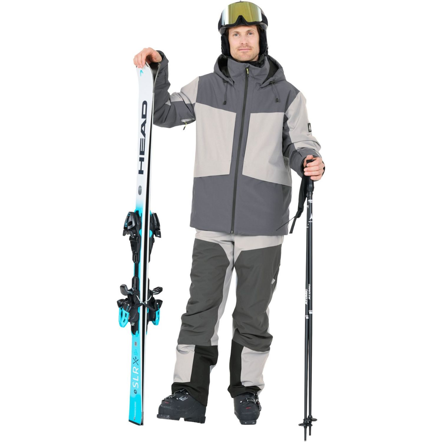 Whistler Kingland, giacca da sci, uomo, grigio scuro