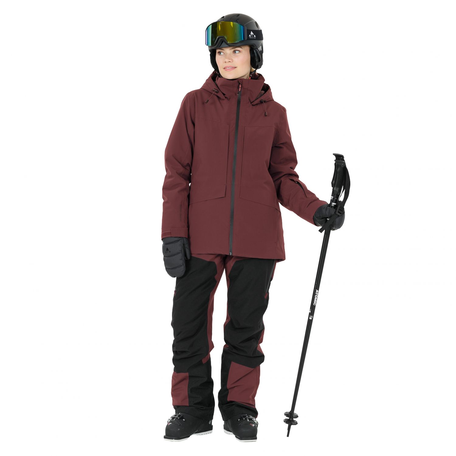 Whistler Kingland, jaqueta de esqui, mulher, fudge