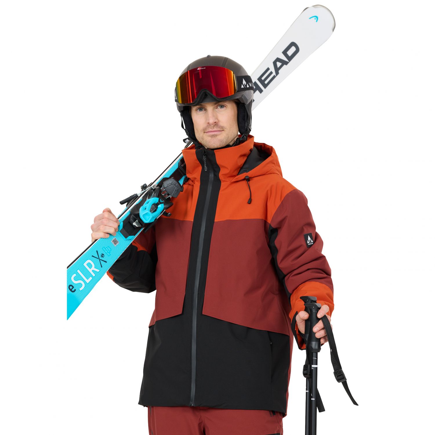 Whistler Kingland, lyžiarska bunda, pánske, madder brown