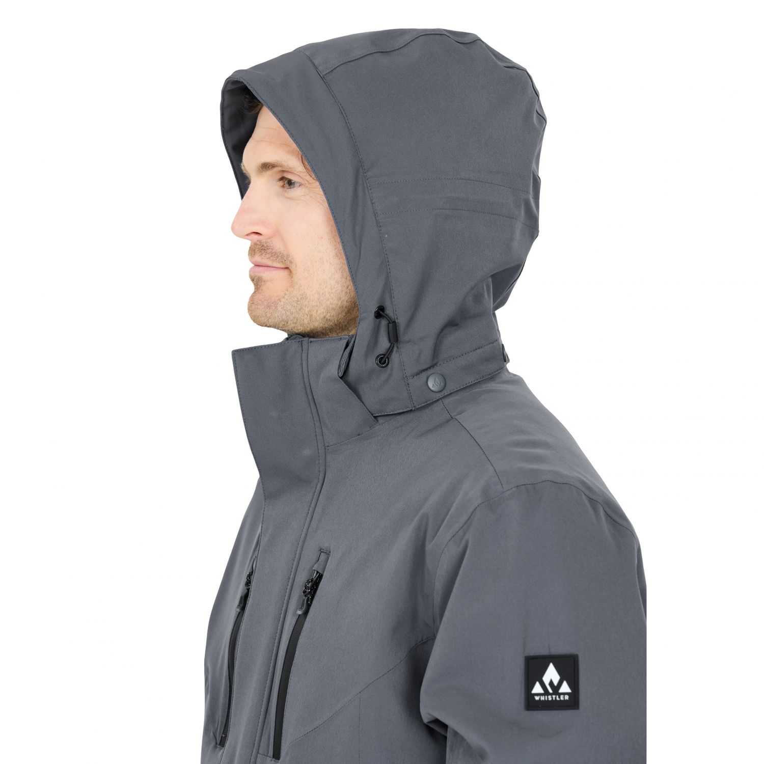 Whistler Miller, jaqueta de esqui, masculino, cinza escuro