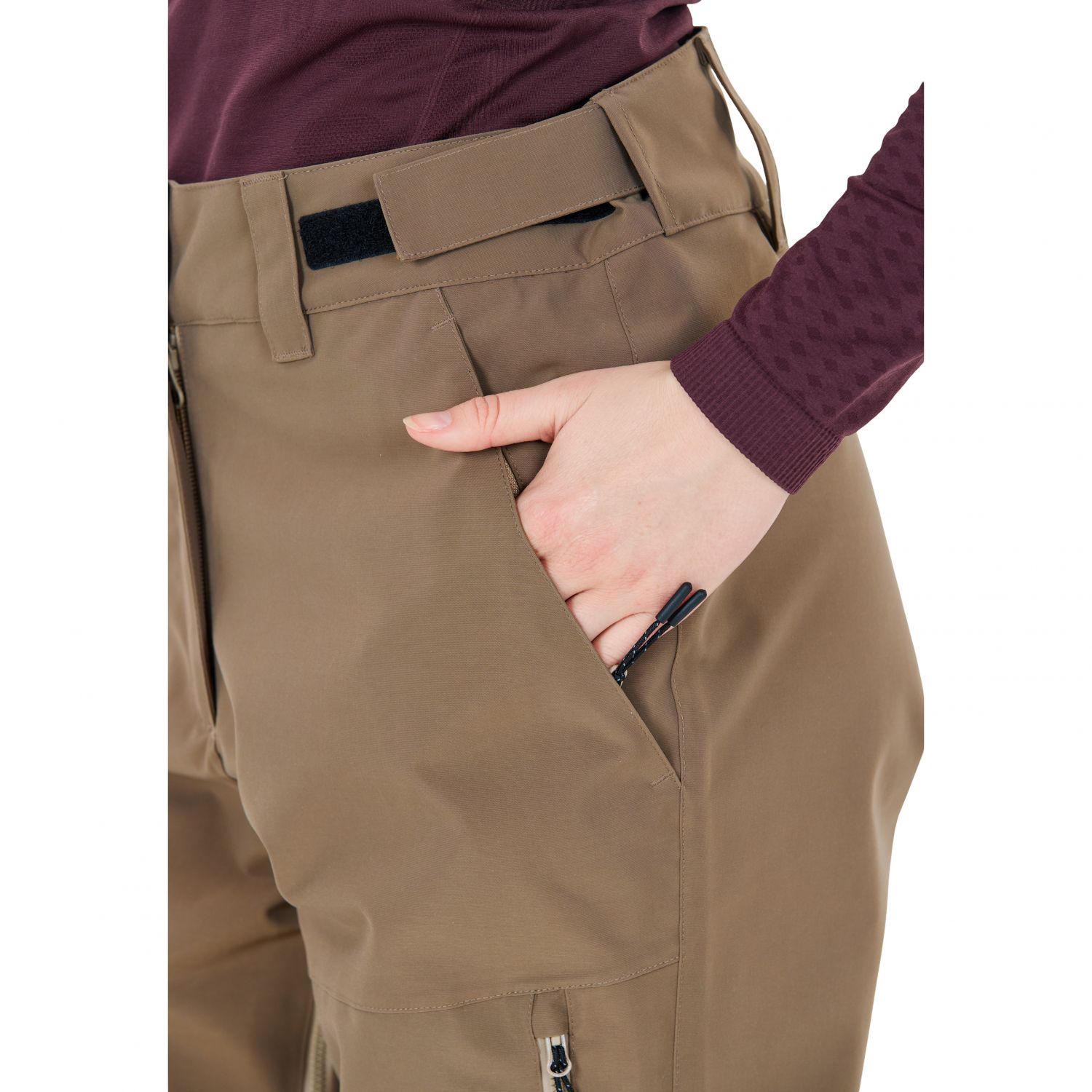 Whistler Takoda, calças de esqui, feminino, marrom