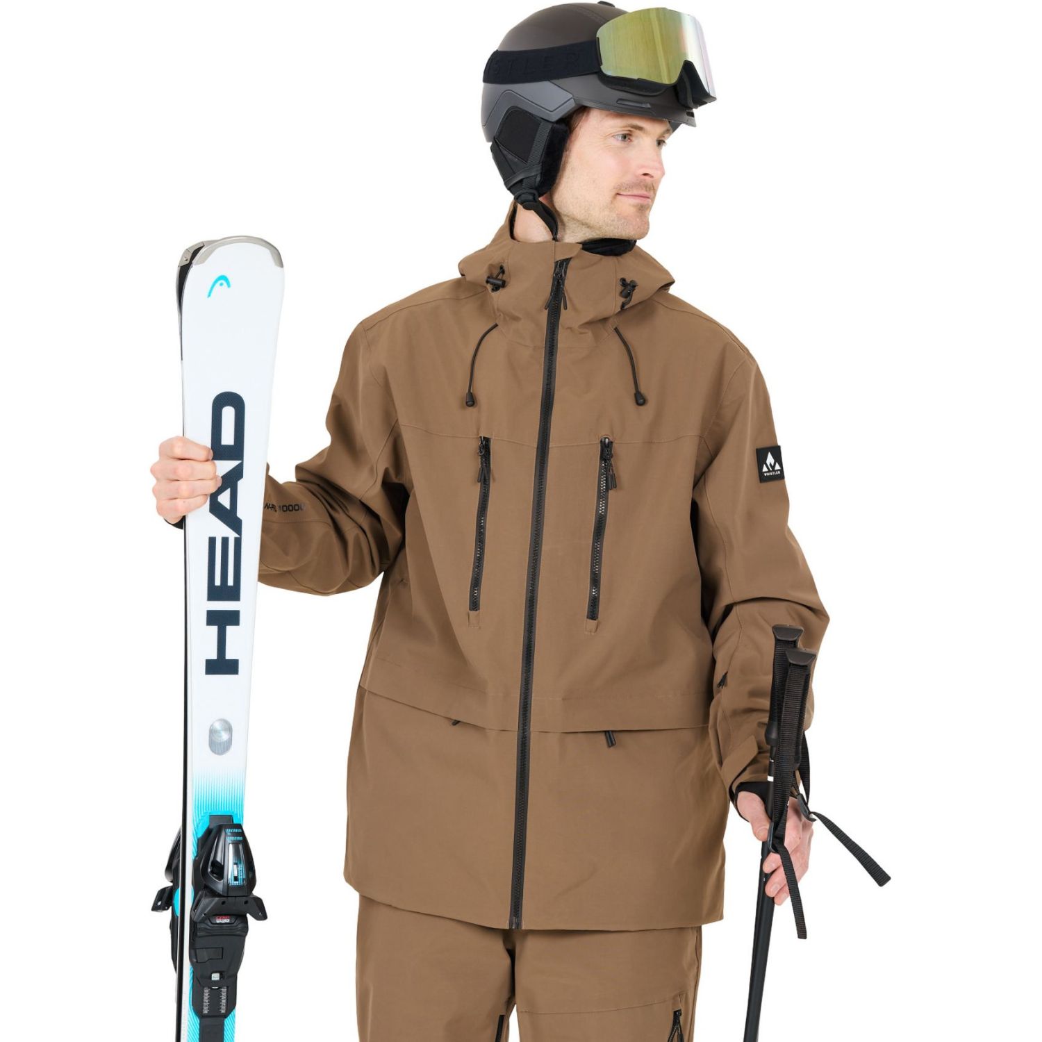 Whistler Takoda, jachetă de schi, pentru bărbați, maro