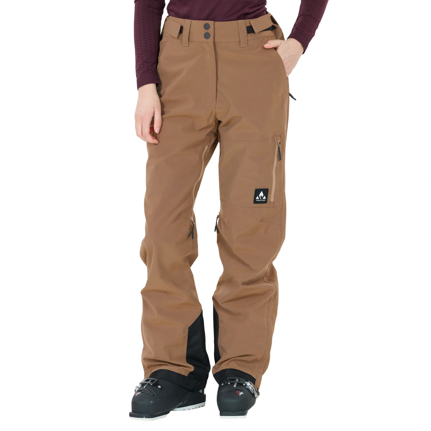 Whistler Takoda, pantaloni de schi, femei, maro
