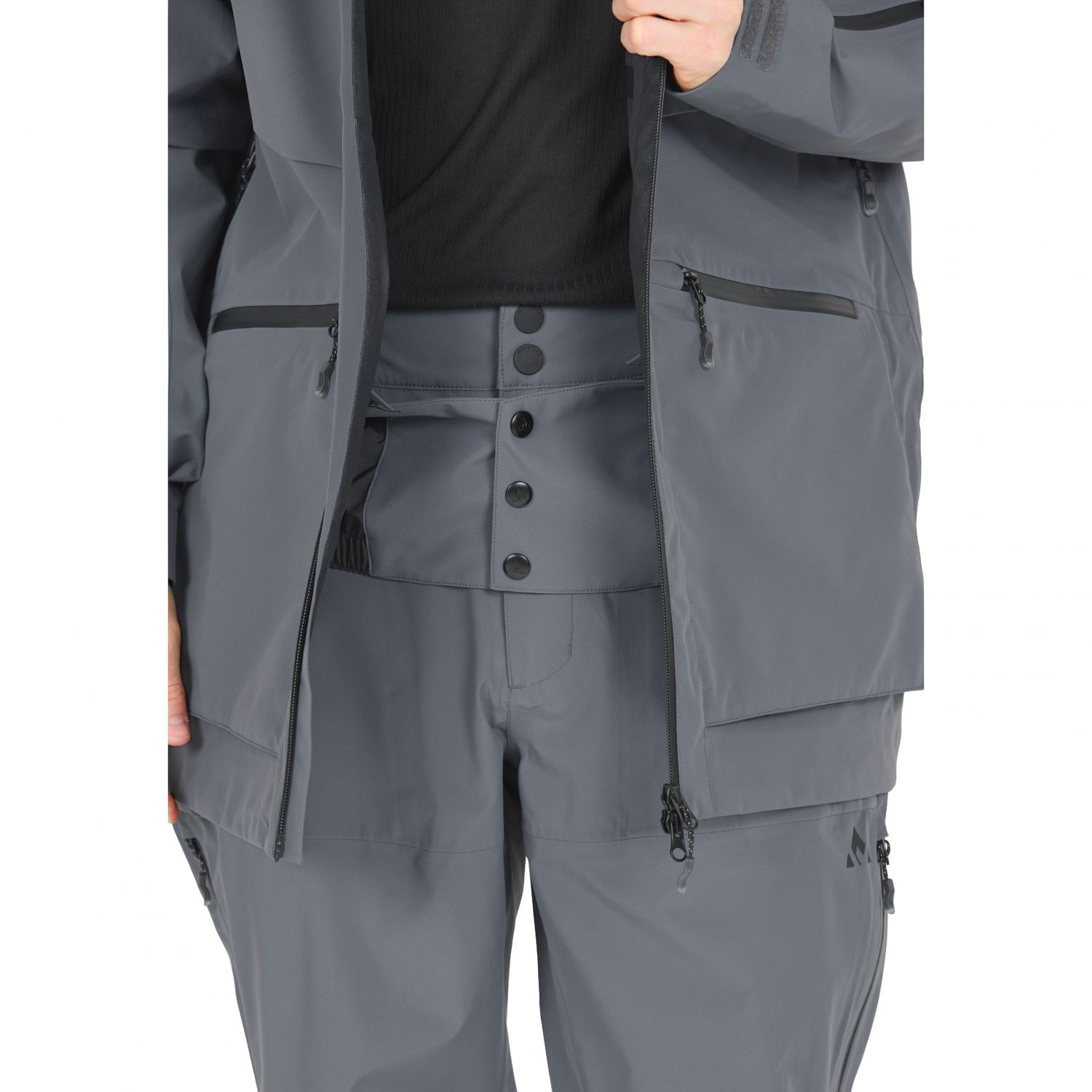 Whistler Waitoro, jaqueta de esqui, masculino, cinza escuro