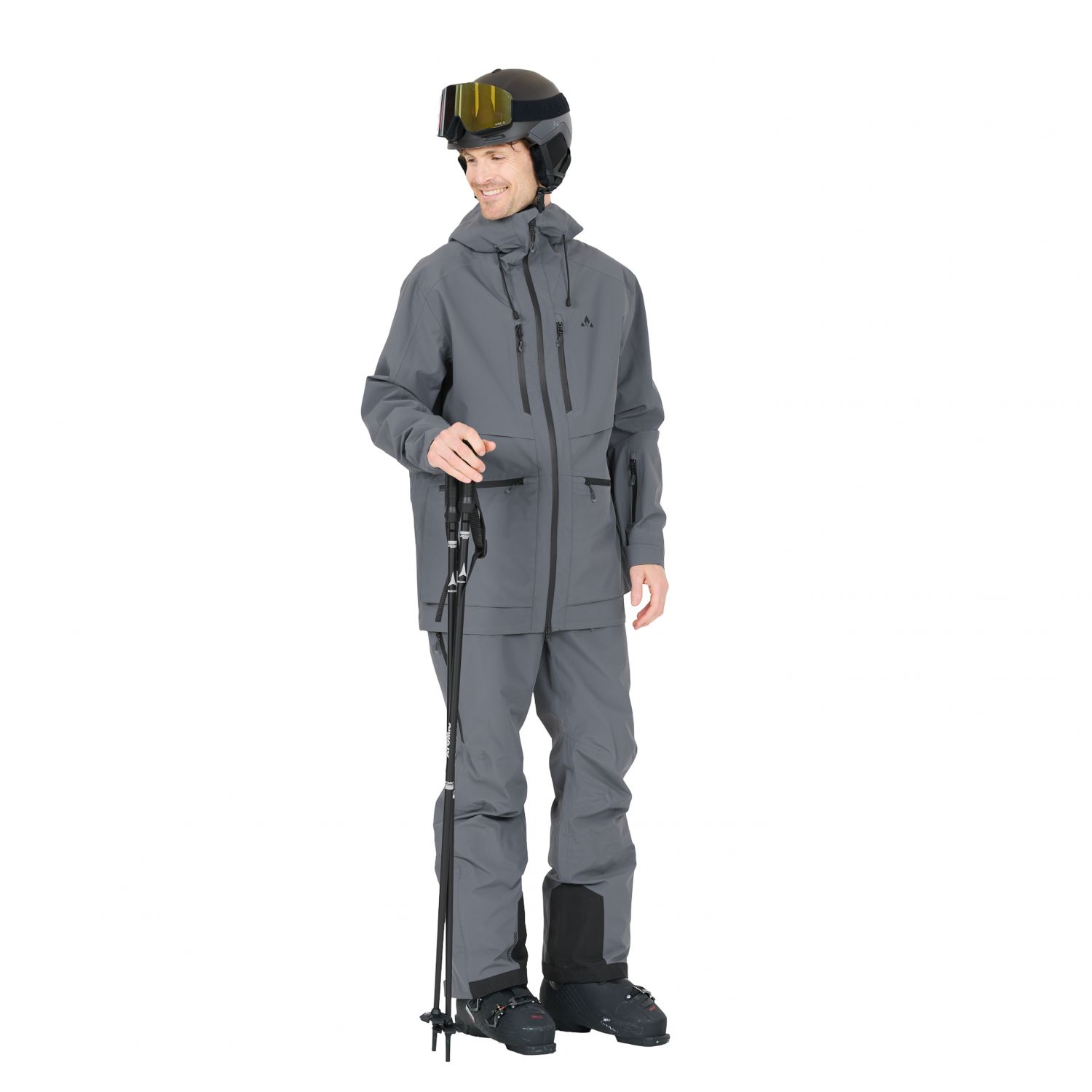 Whistler Waitoro, jaqueta de esqui, masculino, cinza escuro
