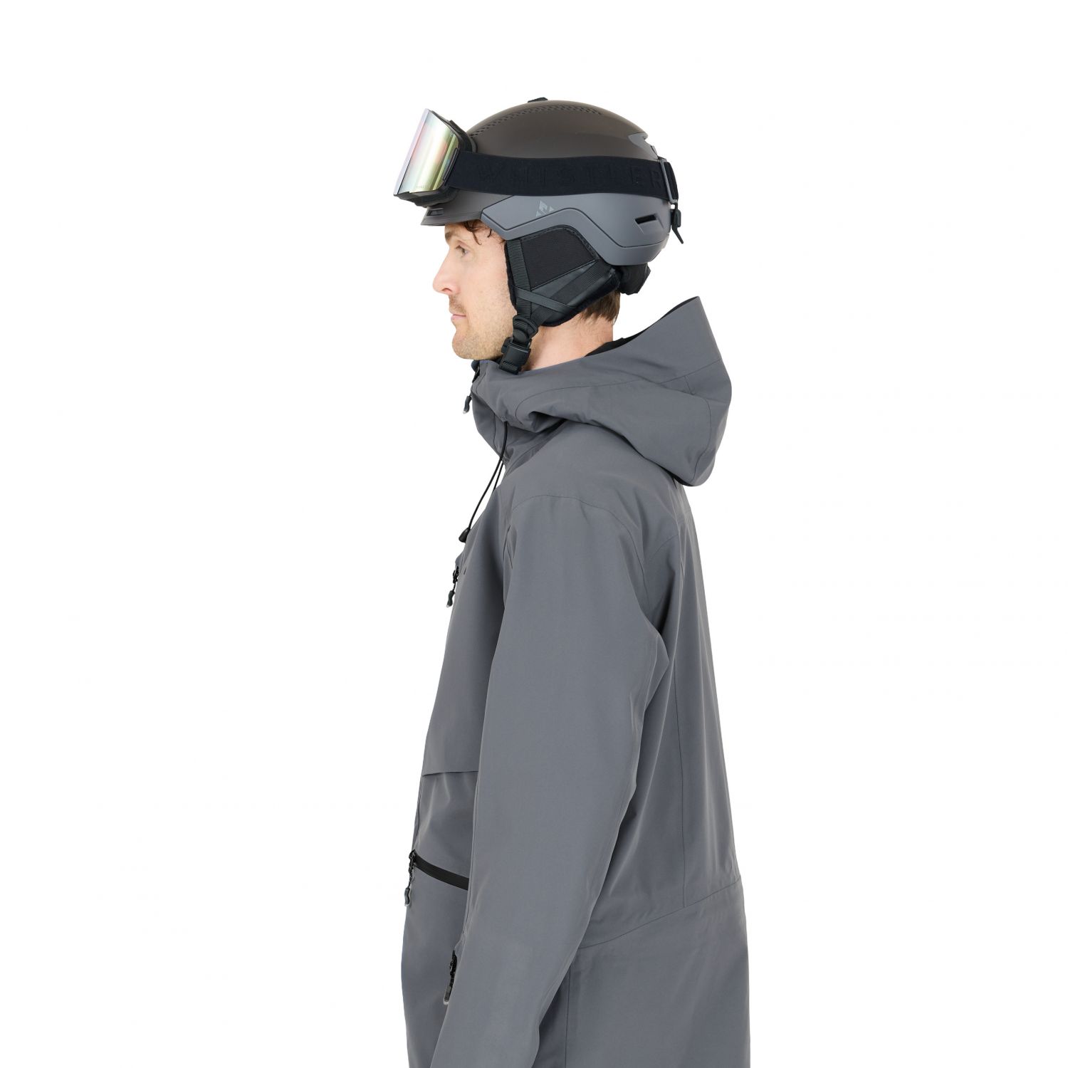 Whistler Waitoro, jaqueta de esqui, masculino, cinza escuro
