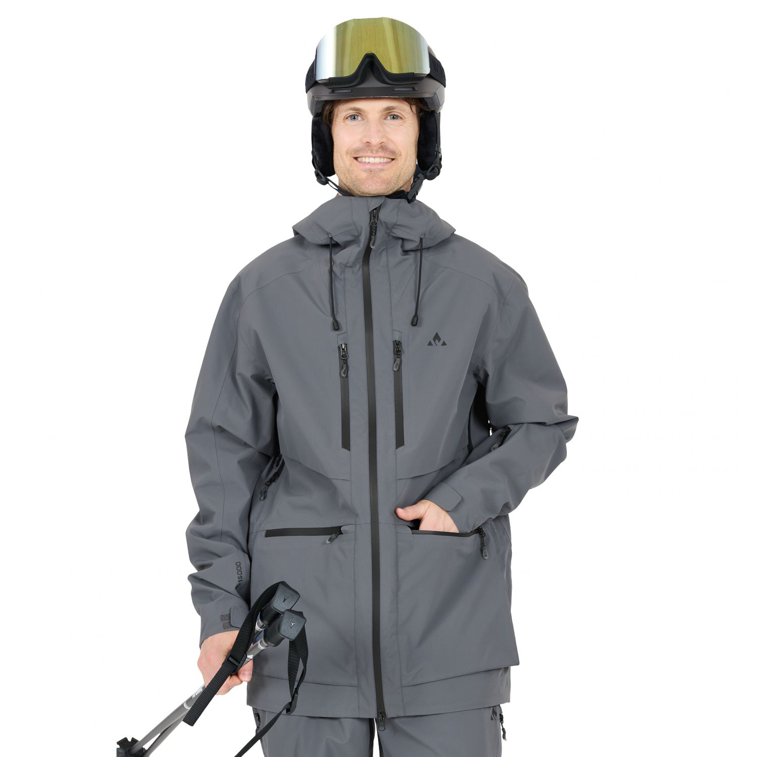 Whistler Waitoro, jaqueta de esqui, masculino, cinza escuro