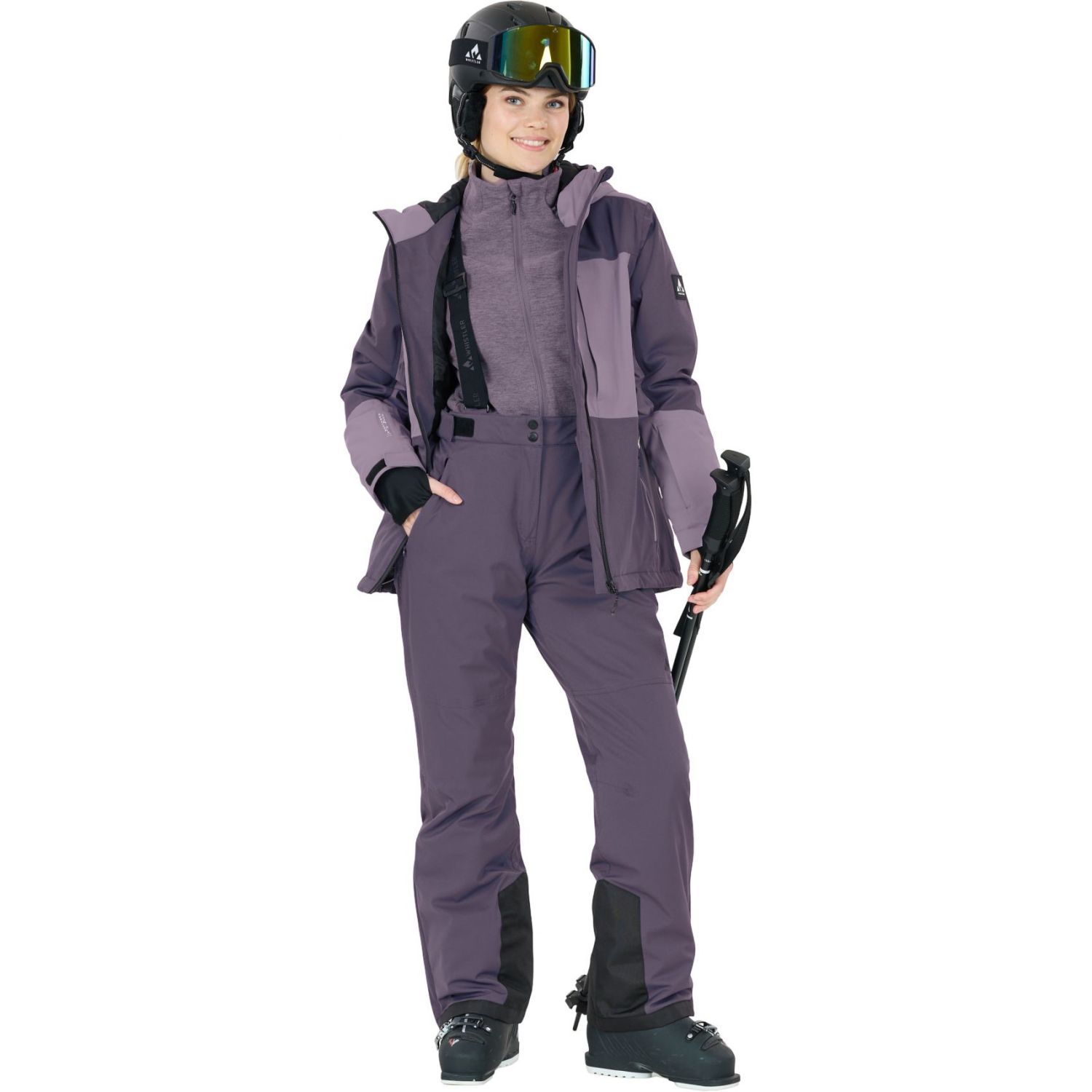 Whistler Yarra, pantalones de esquí, mujer, morado oscuro