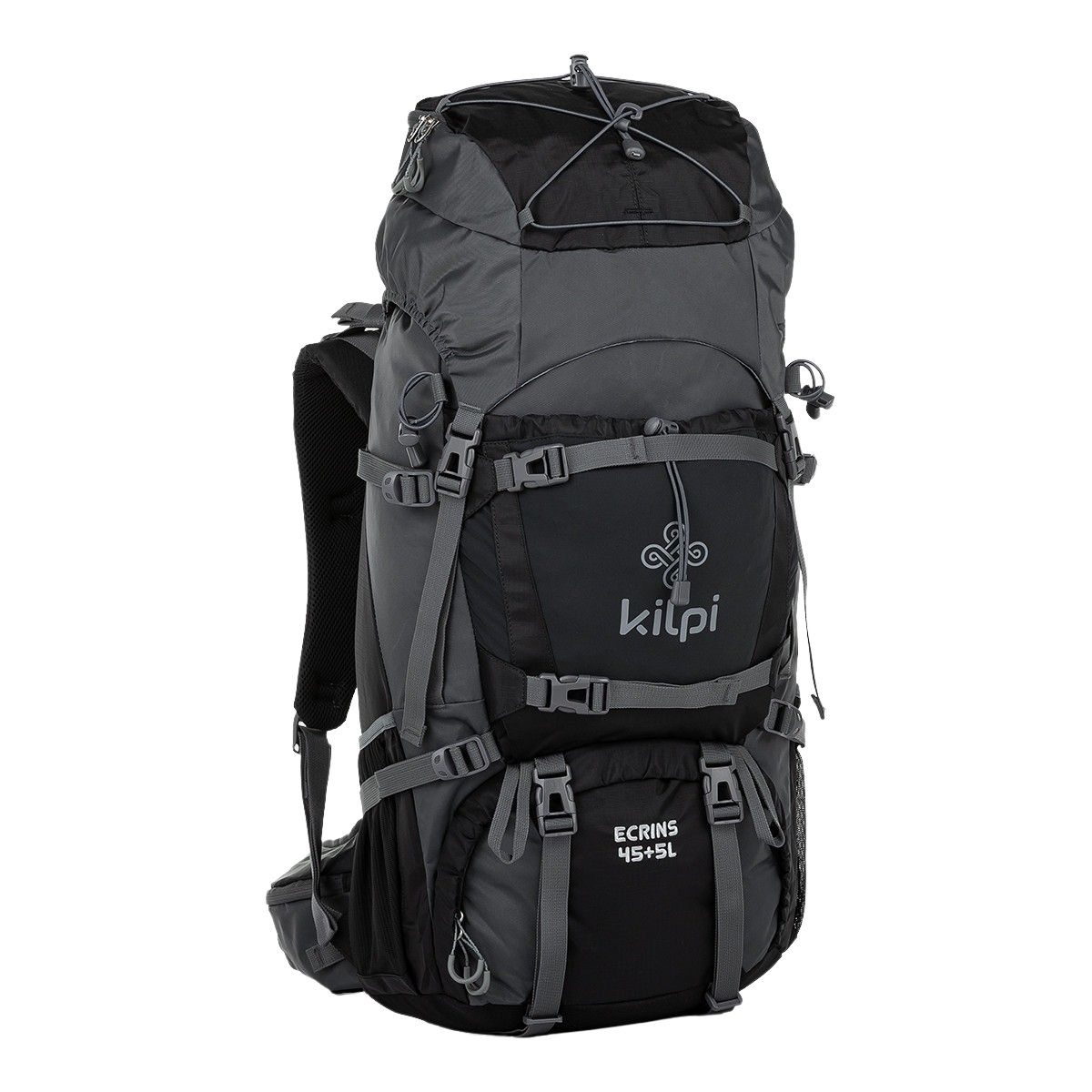 Zaino Kilpi Ecrins, 45+5L, nero