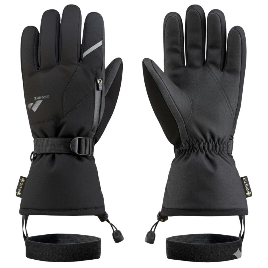Zanier Ride GTX, mănuși de ski, negru