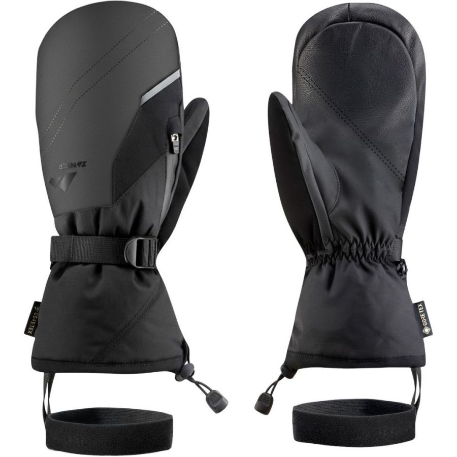 Zanier Ride GTX, muffole da sci, nero