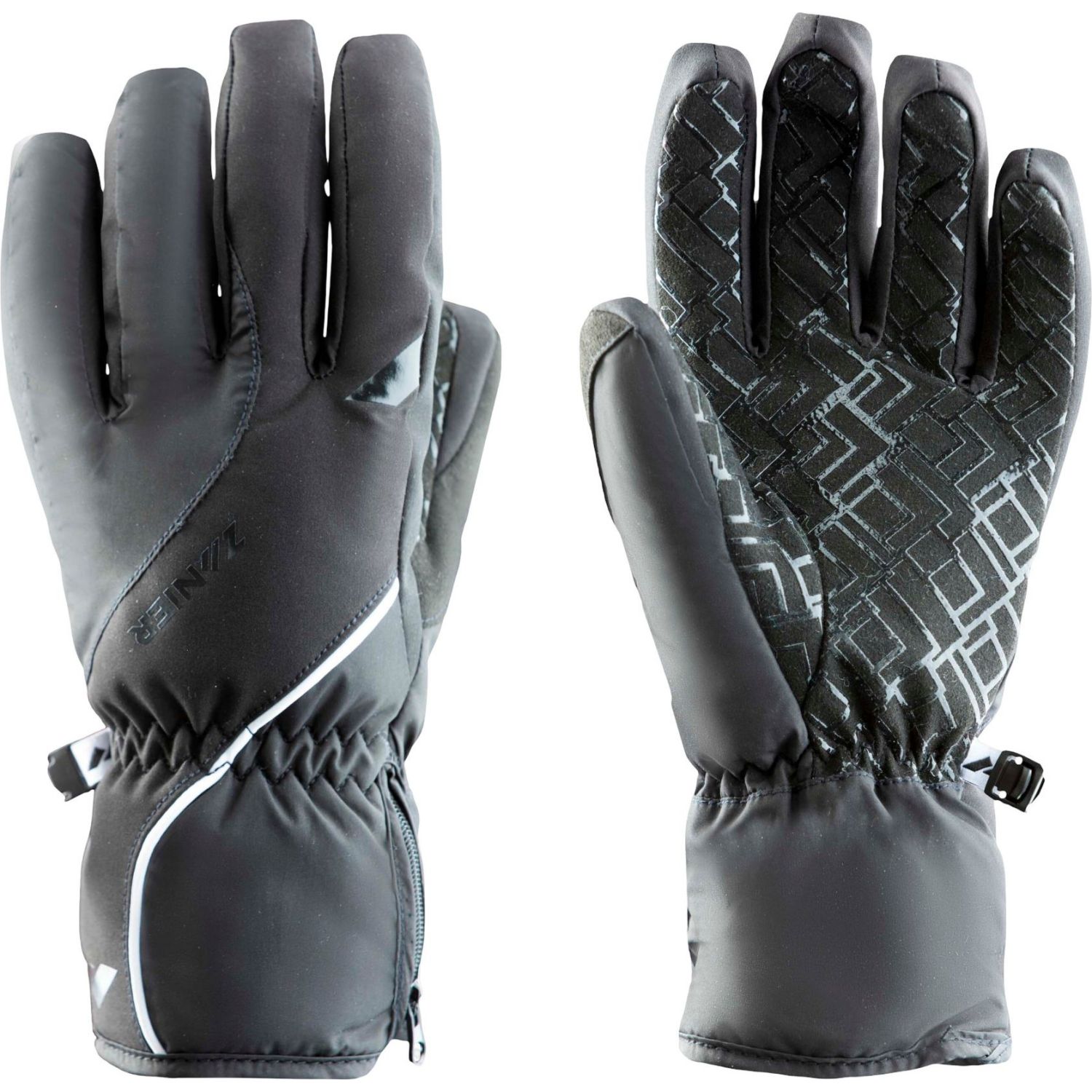 Zanier Seefeld STX, skihandsker, dame, sort