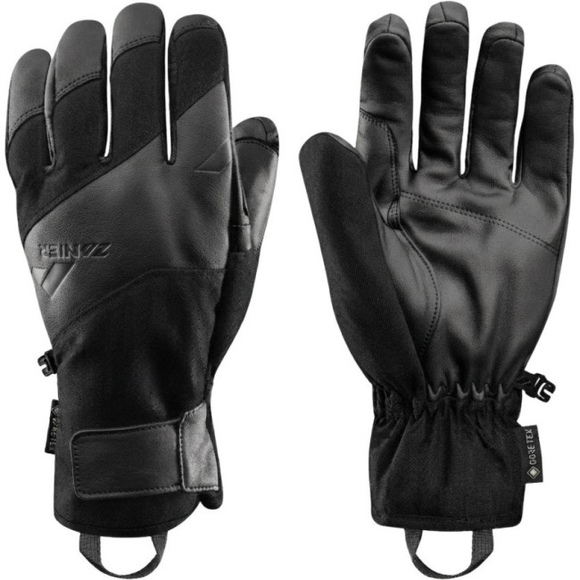 Zanier Sky GTX, gants de ski, homme, noir